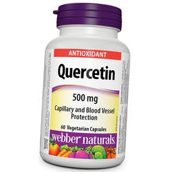 Кверцетин, Quercetin 500, Webber Naturals  60вегкапс (70485005)