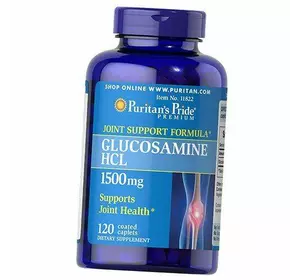 Глюкозамин, Glucosamine HCL 1500, Puritan's Pride  120каплет (03367014)