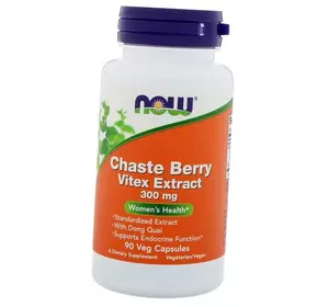 Экстракт Витекса Священного, Chaste Berry Vitex Extract 300, Now Foods  90вегкапс (71128060)