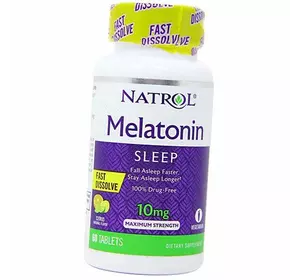 Мелатонин быстрорастворимый, Melatonin Fast Dissolve 10, Natrol  60таб Цитрус (72358010)