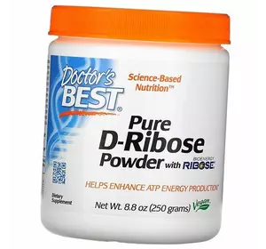Д-Рибоза, Pure D-Ribose Powder, Doctor's Best  250г (16327001)
