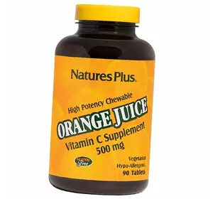 Витамин С, Аскорбиновая кислота, Orange Juice Vitamin C 500, Nature's Plus  90таб (36375153)