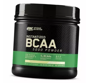 Аминокислоты BCAA, BCAA 5000 Powder, Optimum nutrition  345г Без вкуса (28092002)