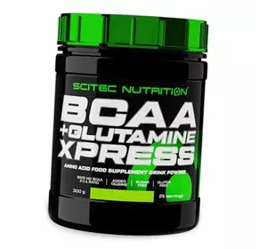 ВСАА с Глютамином и Таурином, BCAA+Glutamine Xpress, Scitec Nutrition  300г Лайм (28087008)