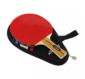 Ракетка для настольного тенниса в чехле CM-T200    Черно-красный (60437032)