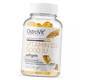 Витамин Д3, Vitamin D3 5000, Ostrovit  250гелкапс (36250037)