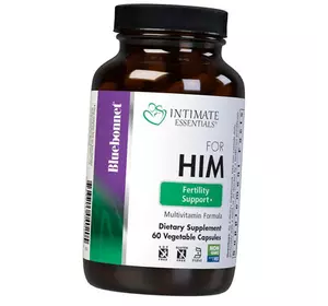 Комплекс для Него, поддержка фертильности, Intimate Essentials Fertility Support For Him Multivitamin, Bluebonnet Nutrition  60вегкапс (36393122)