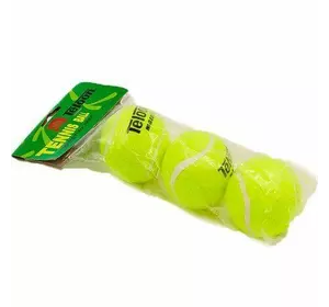 Мяч для большого тенниса T801    Салатовый 3шт (60496007)