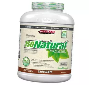 Чистый изолят сывороточного протеина, оригинальная формула, IsoNatural, Allmax Nutrition  907г Шоколад (29134006)
