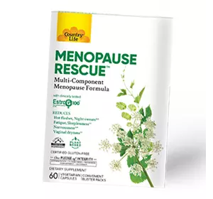 Многосимптомная формула при менопаузе, Menopause Rescue, Country Life  60вегкапс (71124025)