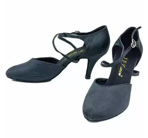 Туфли для бальных танцев стандарт F-Dance LD6001 Zelart  37 Черный (06363036)