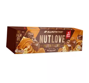 Протеиновое Пролине, Nut Love Protein Pralines, All Nutrition  48г Белый шоколад с арахисом (05003021)