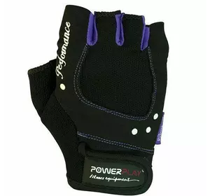Перчатки для фитнеса женские 1751 Power Play  XS Черно-фиолетовый (07228009)