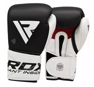 Боксерские перчатки RDX Pro Gel S5 RDX Inc  10oz Черно-белый (37260063)