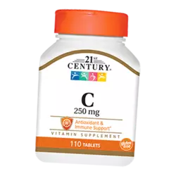 Витамин С, Vitamin C 250, 21st Century  110таб (36440034)