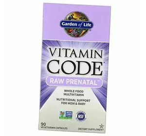 Сырые витамины для беременных, Vitamin Code Raw Prenatal, Garden of Life  90вегкапс (36473009)