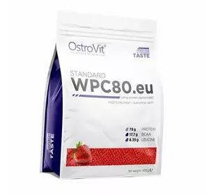 Концентрат Сывороточного Протеина, WPC80.eu standart, Ostrovit  900г Клубника (29250004)