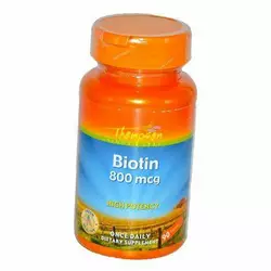 Биотин, Biotin 800 , Thompson  90таб (36412012)