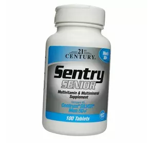 Витамины для мужчин 50 +, Sentry Senior Men 50+, 21st Century  100таб (36440046)