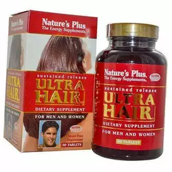 Витамины для волос, Ultra Hair for Men and Women, Nature's Plus  90таб (36375021)