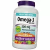Омега-3, Omega-3 500, Webber Naturals  200гелкапс (67485002)