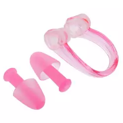 Беруши для плавания и зажим для носа HN-1081    Розовый (60508312)
