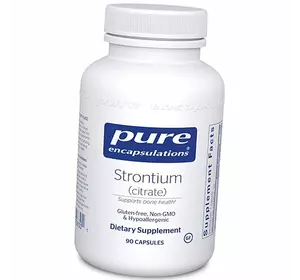 Стронций Цитрат, Strontium Citrate, Pure Encapsulations  90капс (36361129)