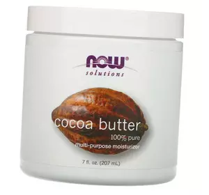 Масло какао для кожи, Cocoa Butter, Now Foods  207мл  (43128047)
