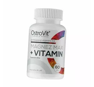 Комплекс Витаминов с Магнием, Magnez Max plus Vitamin, Ostrovit  60таб (36250038)