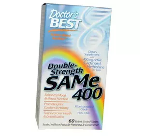 Аденозилметионин, Double-Strength SAMe 400, Doctor's Best  60таб (72327002)