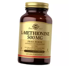 Метионин, L-Methionine 500, Solgar  90вегкапс (27313018)