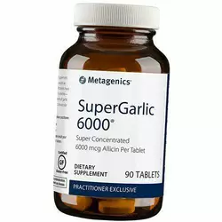 Концентрат луковиц сырого чеснока, SuperGarlic 6000, Metagenics  90таб (71465008)