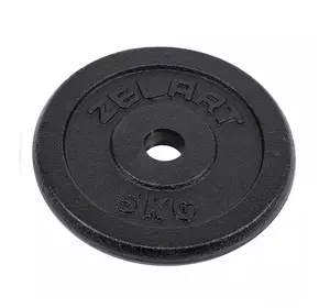 Блины (диски) стальные TA-7785 Zelart  5кг  Черный (58363170)