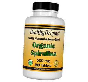 Органическая Спирулина, Organic Spirulina 500, Healthy Origins  180таб (71354003)