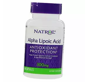 Альфа Липоевая кислота, Антиоксидантная защита, Alpha Lipoic Acid 300, Natrol  50капс (70358001)