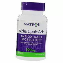 Альфа Липоевая кислота, Антиоксидантная защита, Alpha Lipoic Acid 300, Natrol  50капс (70358001)
