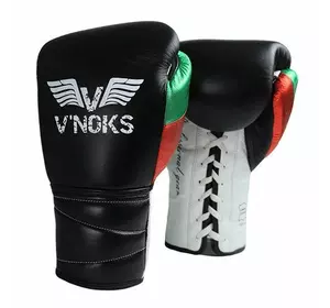 Боксерские перчатки V`Noks Mex Pro V`Noks  8oz Черный (37349010)