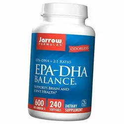 Рыбий жир баланс, EPA-DHA Balance, Jarrow Formulas  240гелкапс (67345001)