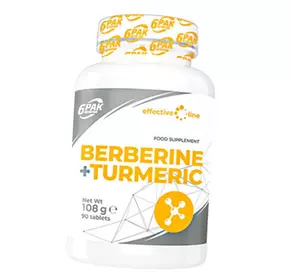 Куркумин и берберин, Berberine + Turmeric, 6Pak  90таб (71350003)