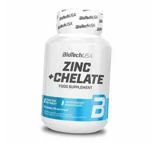Цинк, Zinc + Chelate, BioTech (USA)  60таб (36084049)