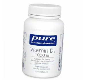 Витамин Д3, Vitamin D3 1000, Pure Encapsulations  250капс (36361062)