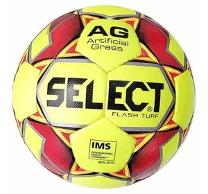 Мяч футбольный Flash Turf IMS Select  №5 Желто-красный (57508369)
