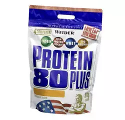 Комплексный Протеин, Protein 80 Plus, Weider  2000г Клубника (29089001)