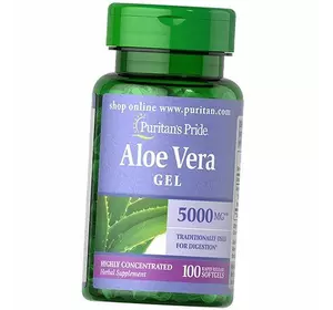Алоэ Вера, Aloe Vera Extract, Puritan's Pride  100гелкапс (71367037)