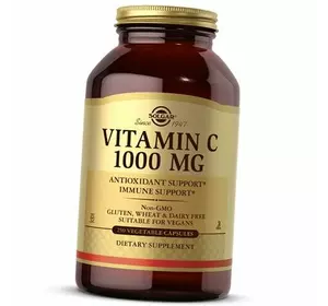 Витамин С, Аскорбиновая кислота, Vitamin C 1000 Caps, Solgar  250вегкапс (36313225)