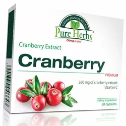 Экстракт Клюквы с Витамином С, Cranberry Premium, Olimp Nutrition  30капс (71283042)