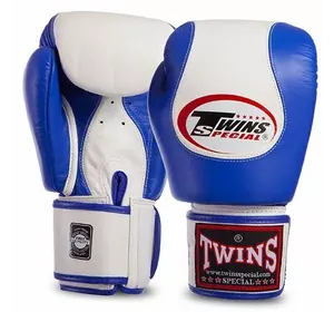 Перчатки боксерские BGVL9 Twins  14oz Сине-белый (37426094)