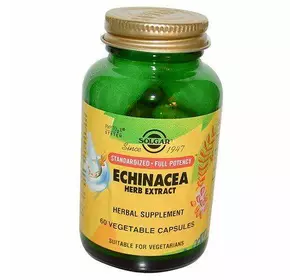 Эхинацея, Echinacea Herb Extract, Solgar  60вегкапс (71313020)