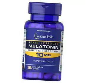 Мелатонин, Melatonin 10, Puritan's Pride  30капс (72367009)