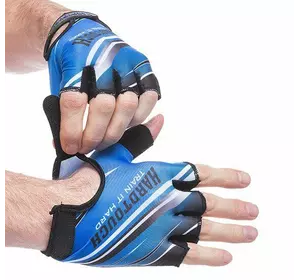 Перчатки для фитнеса FG-007 Hard Touch  M Черно-синий (07452006)